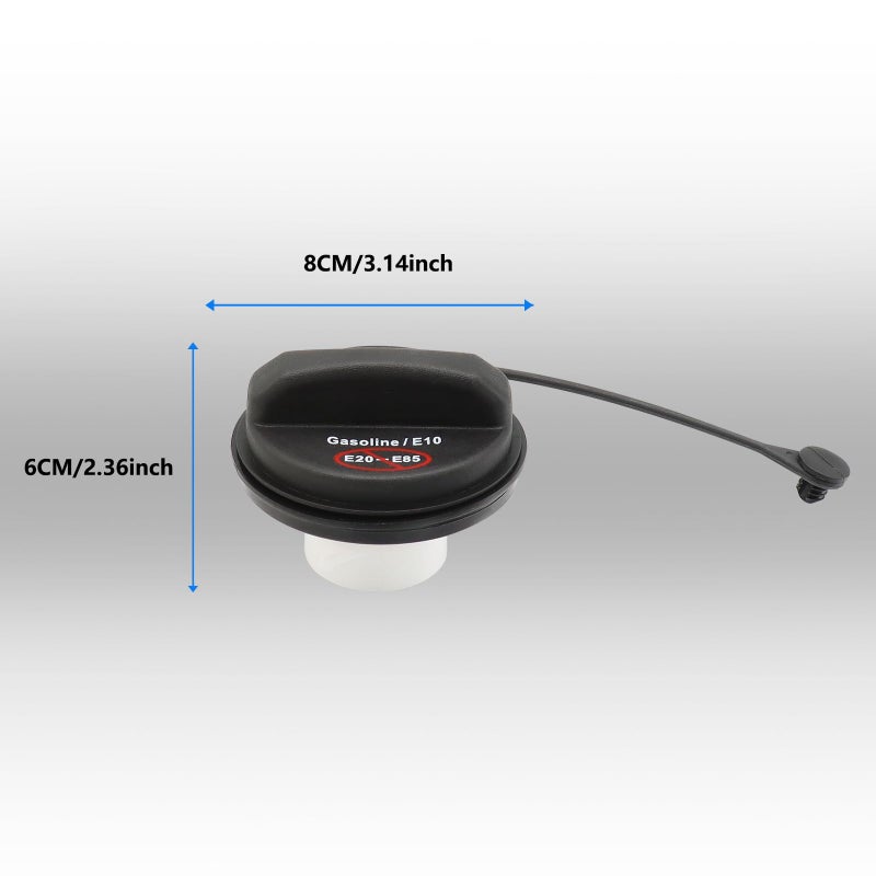 YITHSWAY Gas Cap Fuel Cap FC1079 for 2003-2021 Ford F150 F250 F350 F450 F550 Focus Fusion Edge Ranger Taurus  2005-2011 Lincoln Mark LT MKX MKZ Zephyr Town Car  2004-2011 Mercury Mariner Milan Sable Monterey - Image 4